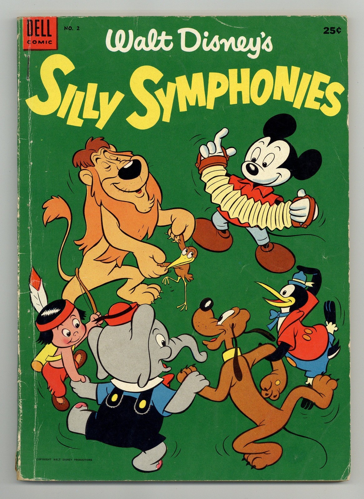 Dell Giant Silly Symphonies #2 VG- 3.5 1953