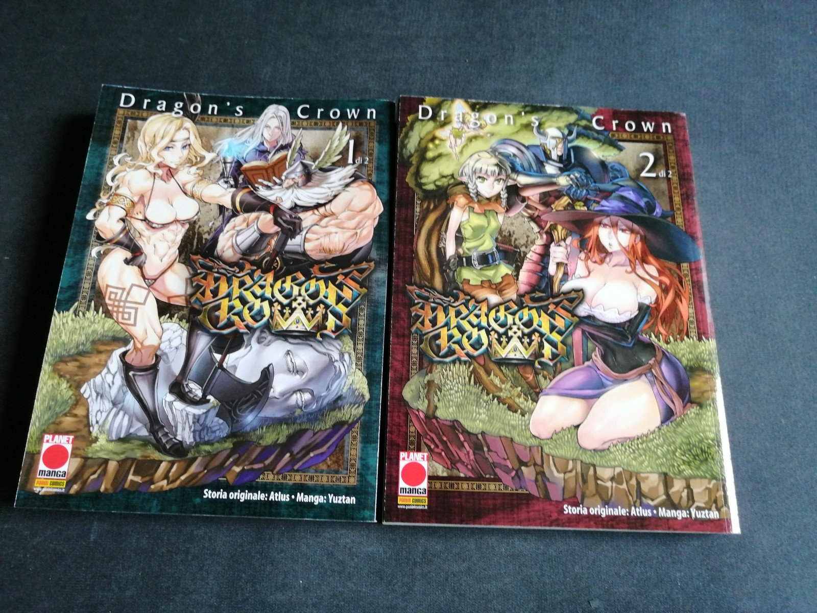 DRAGON'S CROWN 1/2 COMPLETA ATLUS-YUZTAN PLANET MANGA 2017 EDICOLA!
