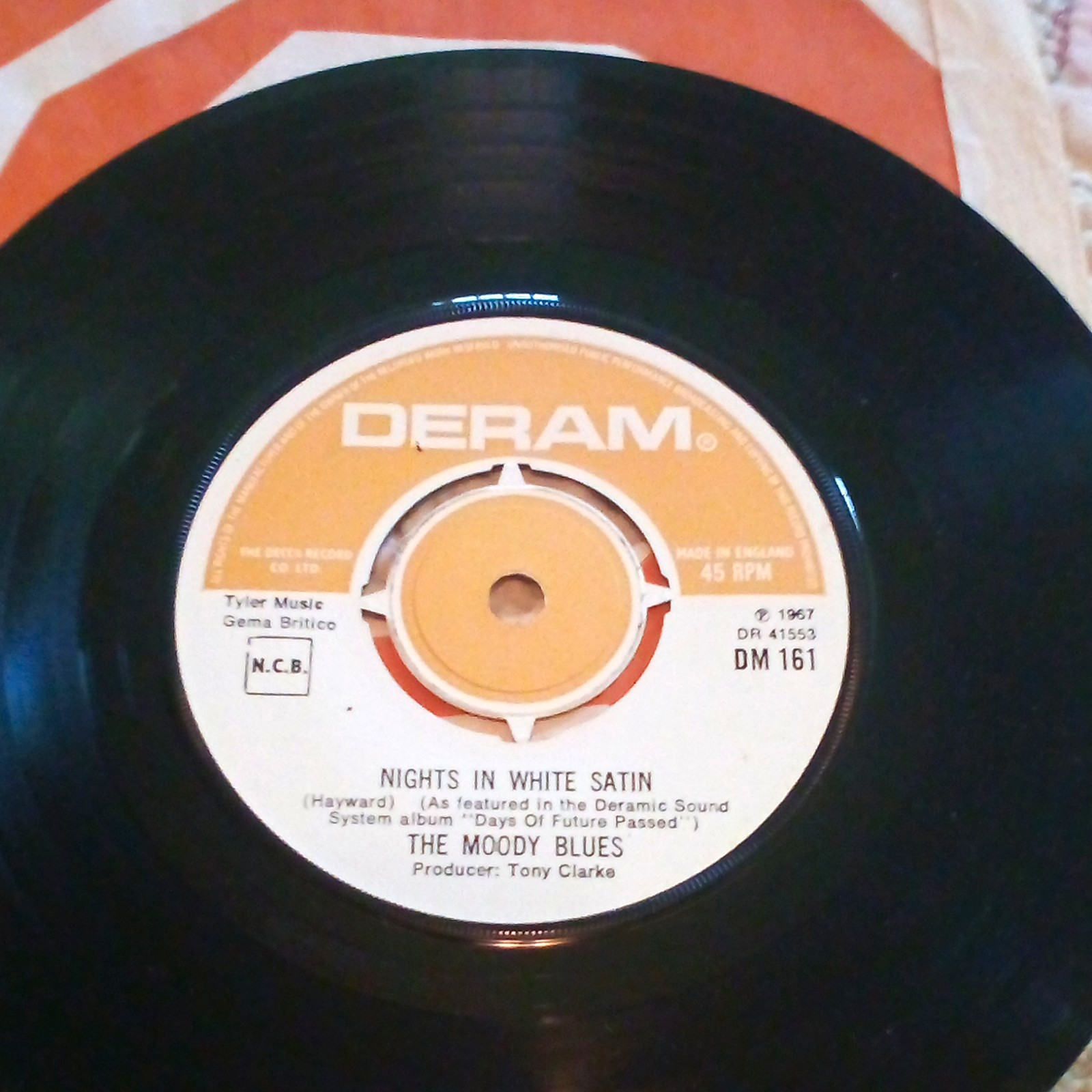 The Moody Blues - Nights In White Satin/ Cities - 7" 45 Deram 1967 DM 161 -NM OG