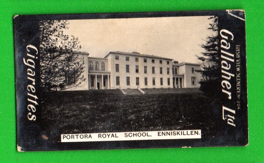 PORTORA ROYAL SCHOOL 1908-1910 SIGARETTE GALLAHER PAESAGGIO VISTA IRLANDESE #204 VGEX