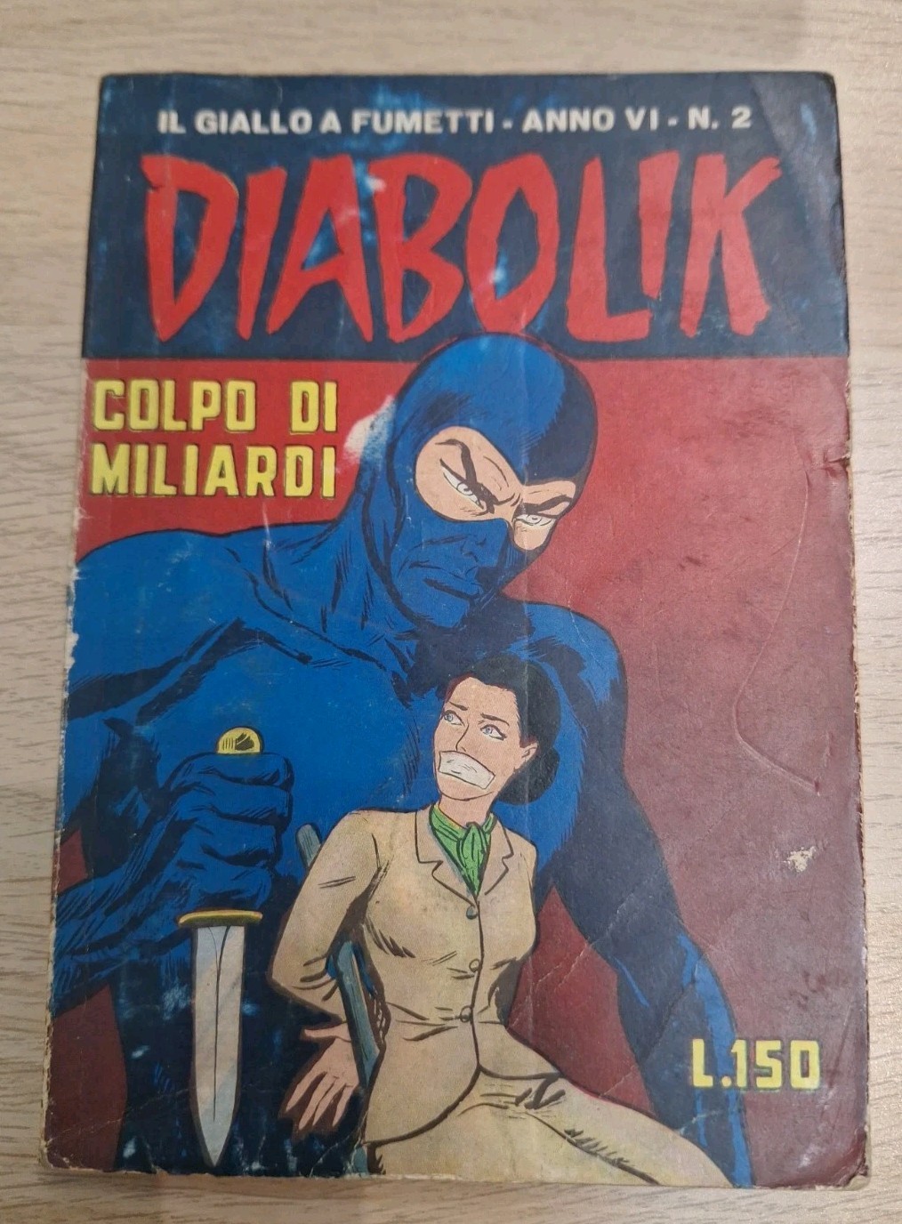 DIABOLIK ANNO VI-6°, N. 2 ORIGINALE 1967