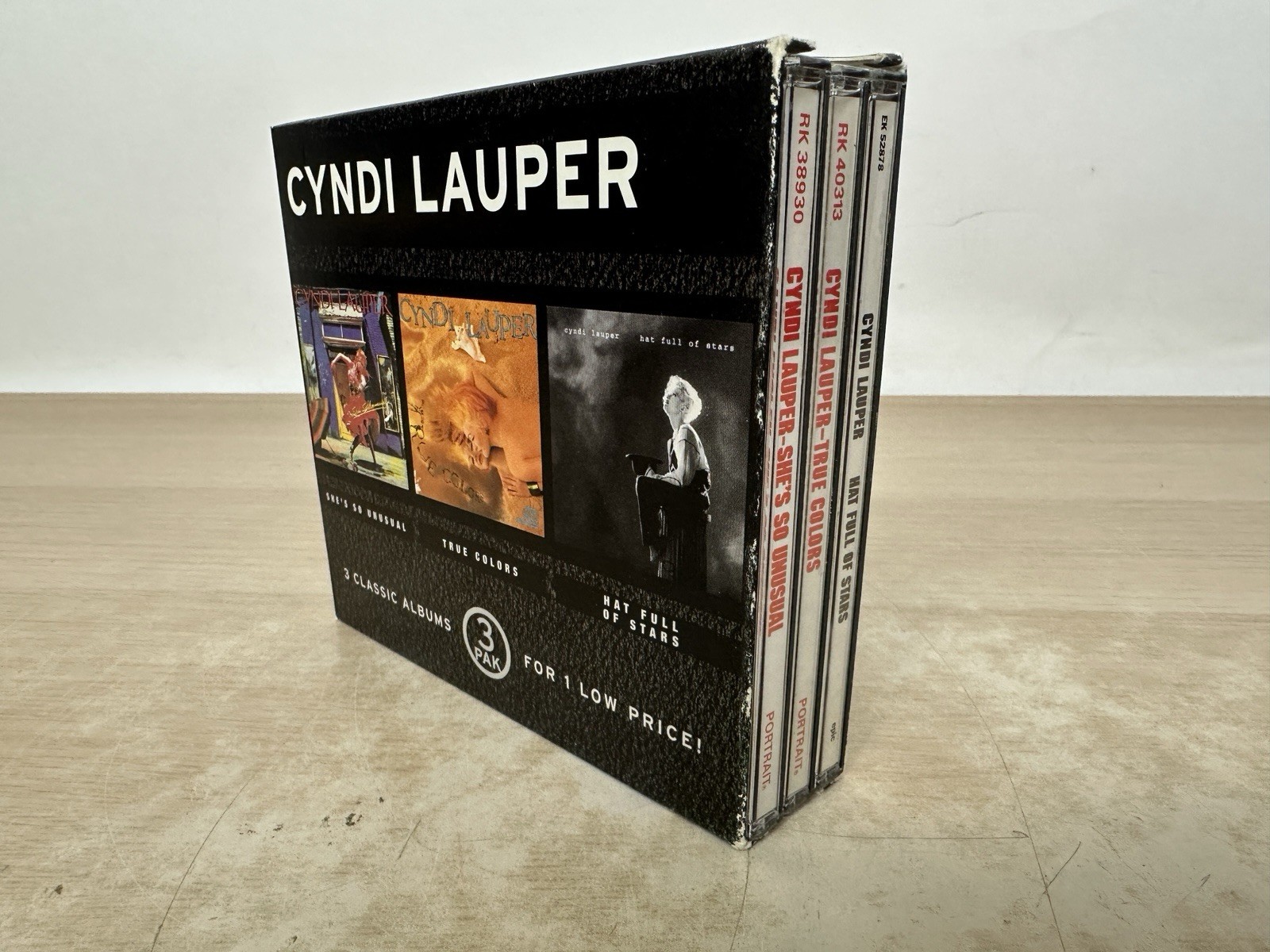 CYNDI LAUPER: She's So Unusual/True Colors/Hat Full Of Stars - RARE USA 3-Pak CD