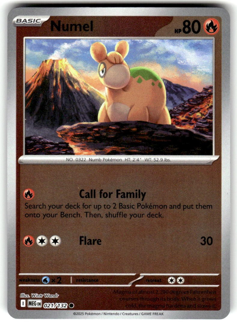 Numel Reverse Holo Common Mega Evolution 021/132 quasi nuovo