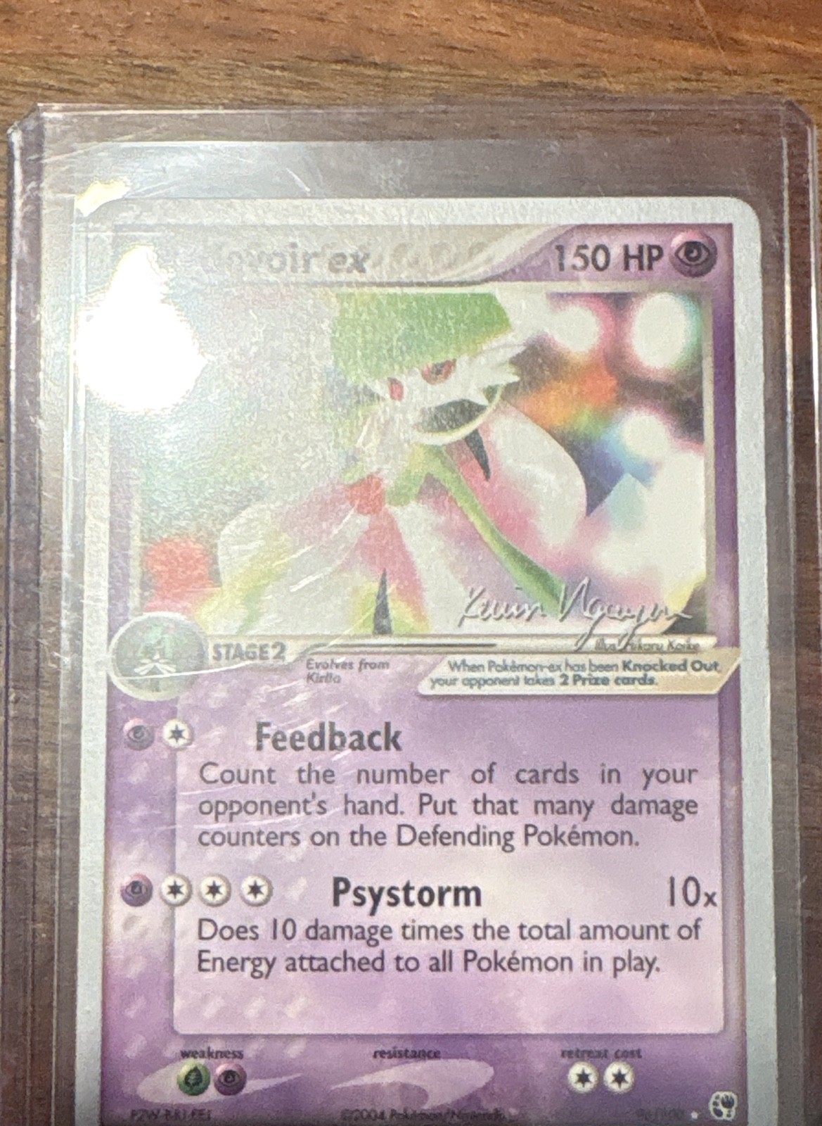 Gardevoir ex - 2004 (Kevin Nguyen) 96/100 Mazzi Mondiali Regolari