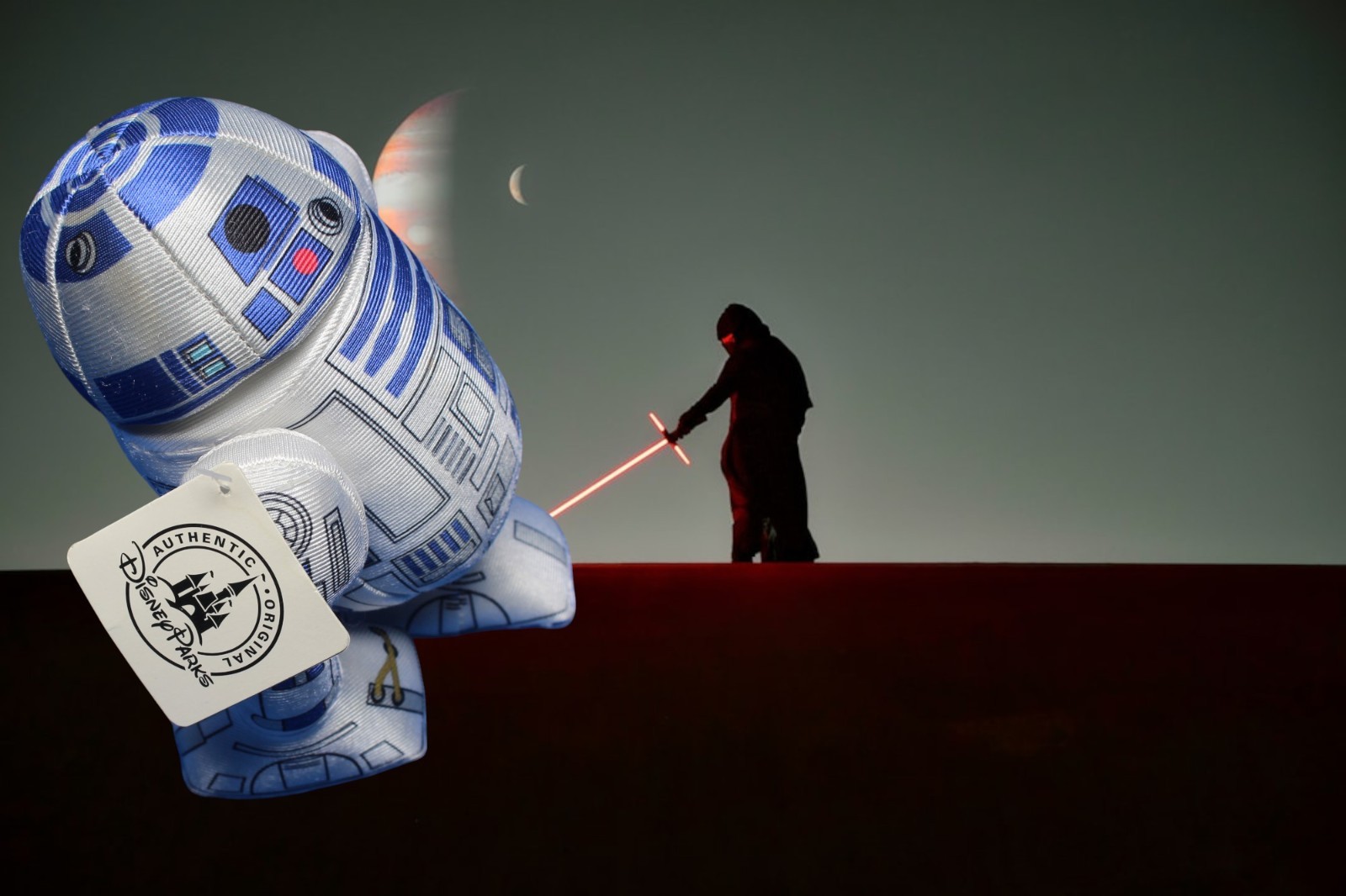 R2-D2 Droide Peluche Parchi Disney Giocattolo STAR WARS Robot di Peluche 7"