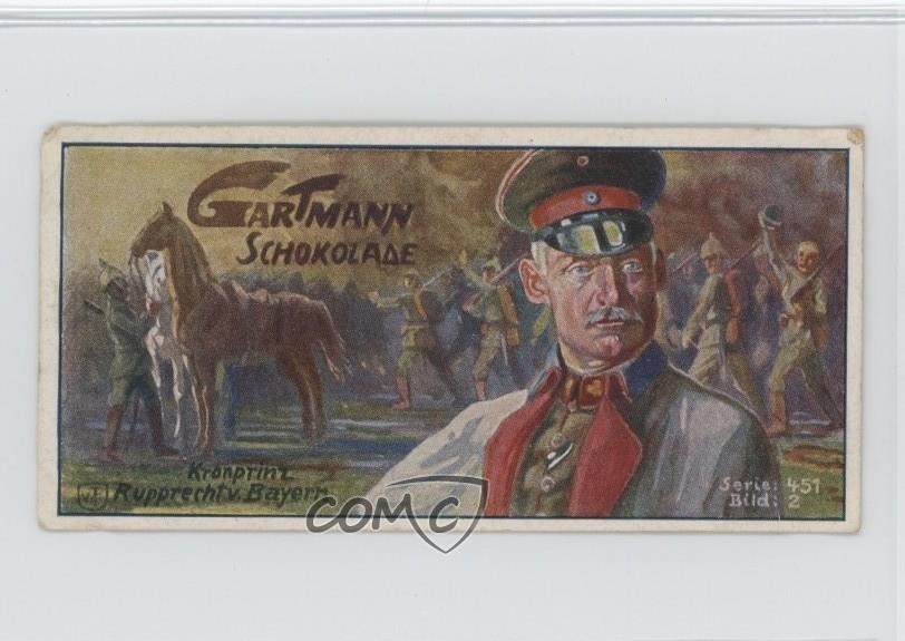 1916 Gartmann album 16 principe Rupprecht di Baviera principe ereditario di #451-2 15ia