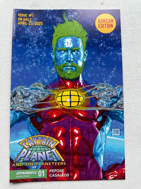 Captain Planet 1 Cover by Mark Spears (Dynamite) Ashcan Edition