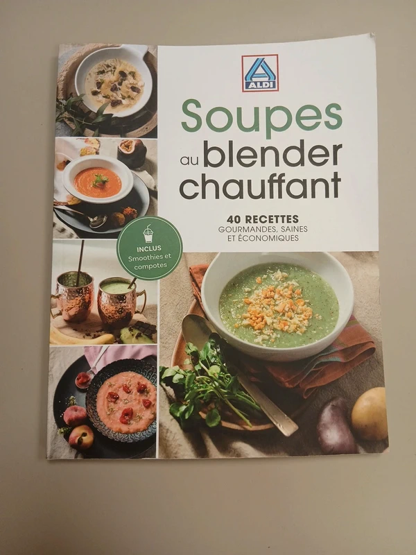 Livre soupes au blender chauffant