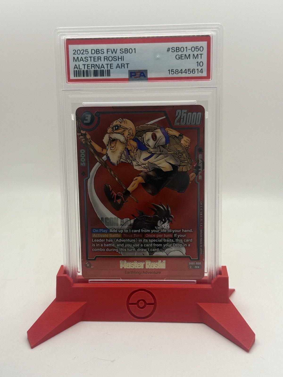 2025 DBS FW SB01 MASTER ROSHI ARTE ALTERNATIVA MANGA BOOSTER 01 #SB01-050 PSA 10