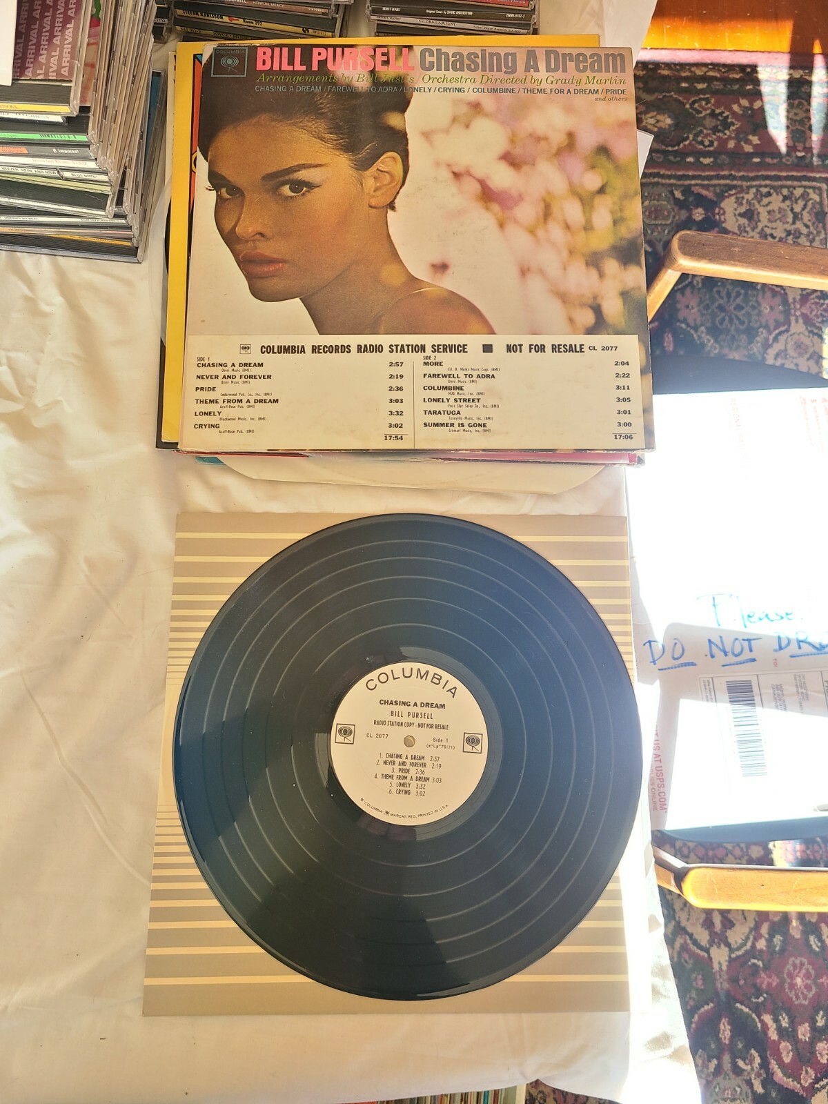 Chasing A Dream by BILL PURSELL Vinyl LP Record Columbia White Label Promo 2077