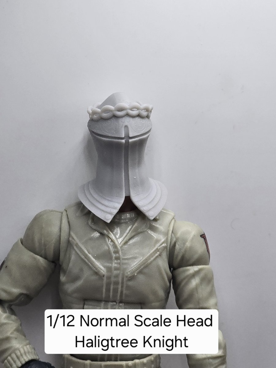 Scultura testa HALIGTREE KNIGHT stampata in 3d PER CLASSIFICATO/LEGGENDE SCALA 1/12