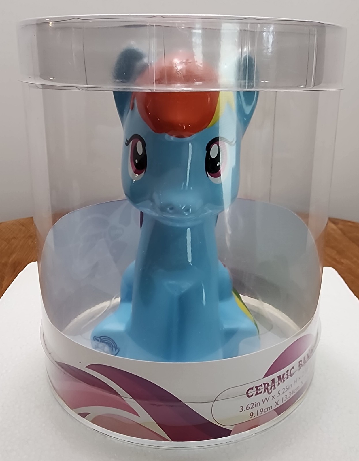 2016 Hasbro My Little Pony Princess Arcobaleno Cruscotto Ceramica Portamonete Ceramica 5,25"