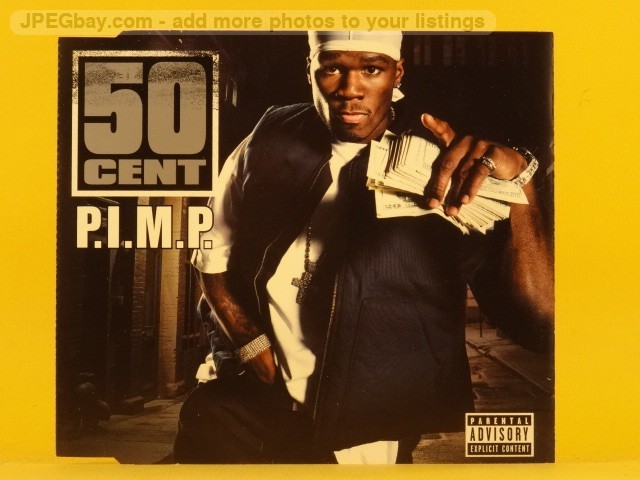 50 CENT P.I.M.P. (L82) 3 Track CD Single including Picture Sleeve SHADY