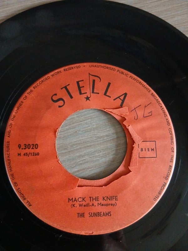Disque Vinyle 45T The Sunbeams – Mack The Knife