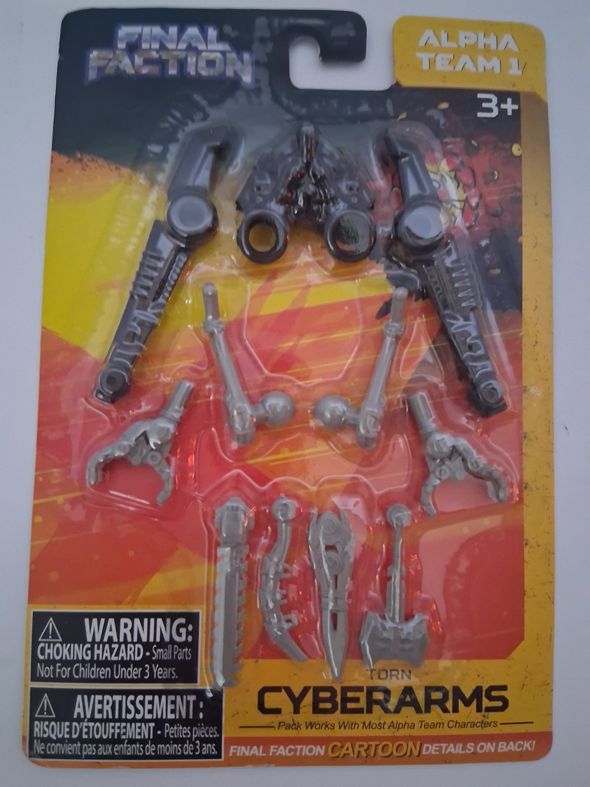 Greenbrier Final Faction Alpha Team 1 Torn Cyberarms Action Figure Accessory Set