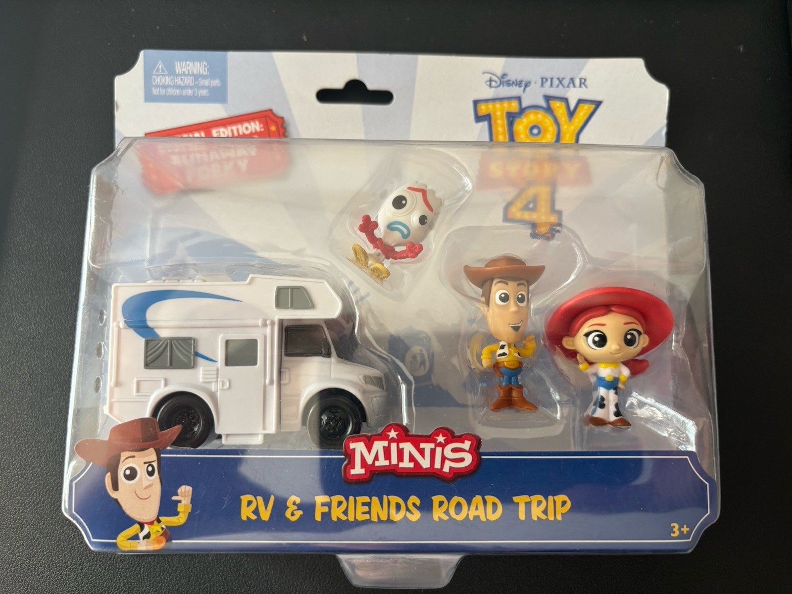 Disney Toy Story 4 Minis RV & Friends Road Trip Sheriff Jessie Woody Forky 1.5"