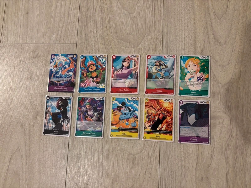 Lot de 10 cartes One Piece