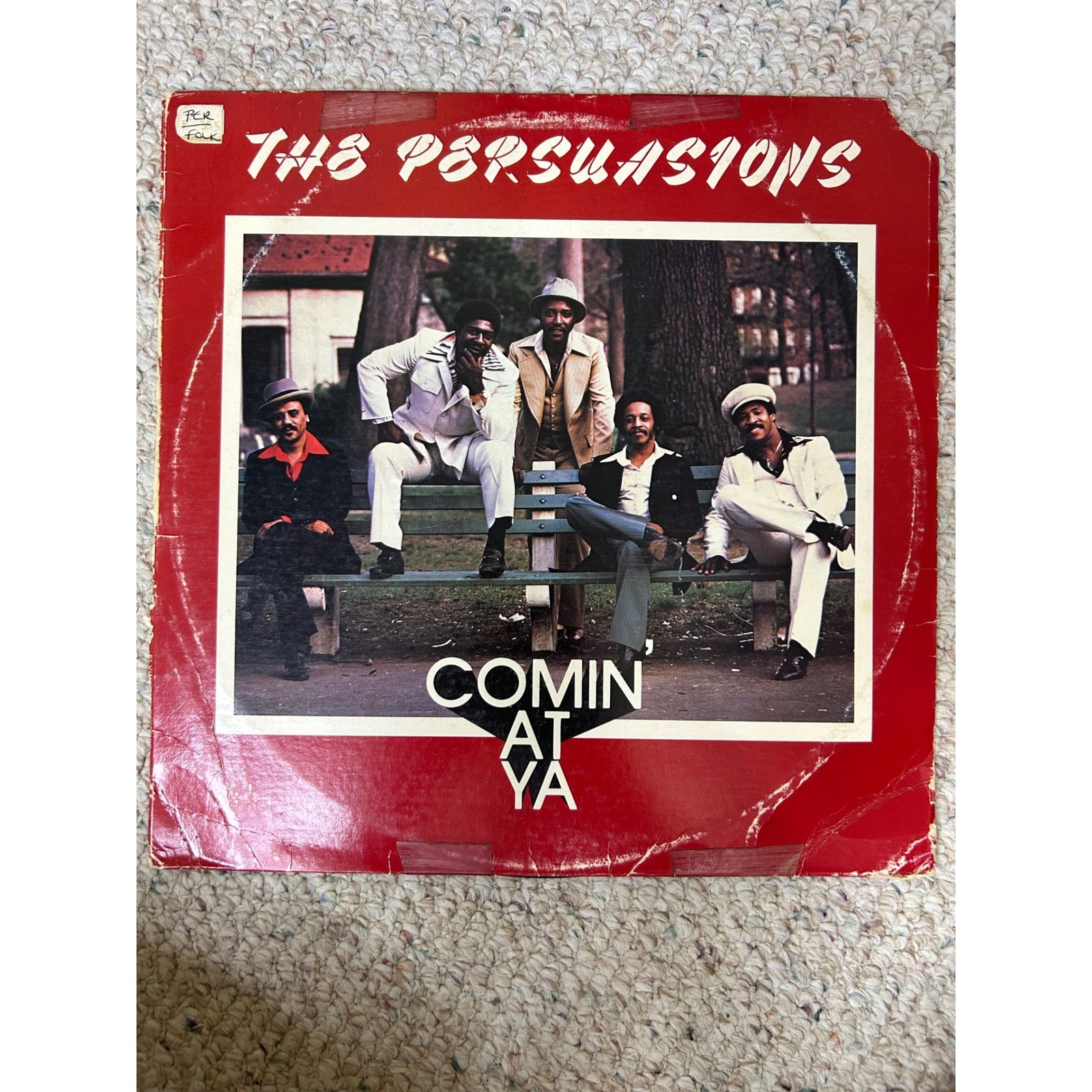 The Persuasions Comin At Ya Vinyl LP 1979 Flying Fish FF 093 A Cappella Soul