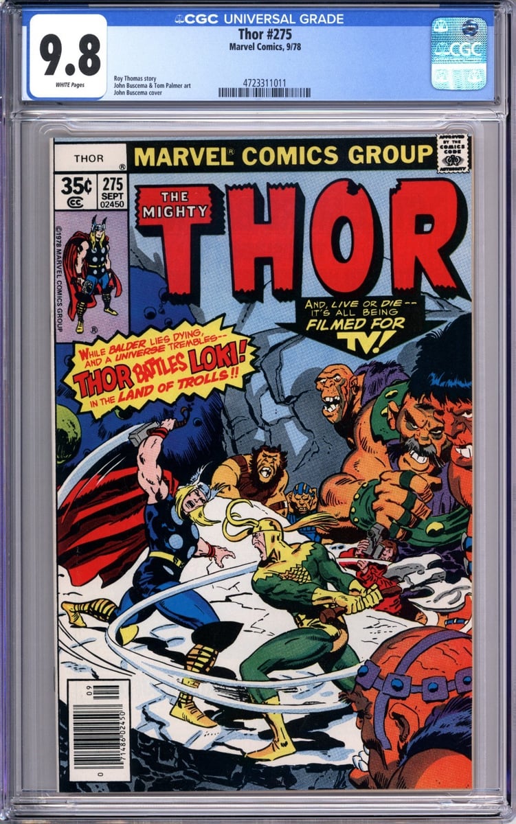 Thor 275 CGC 9,8 NM MT pagine bianche fumetti Marvel 4723311011
