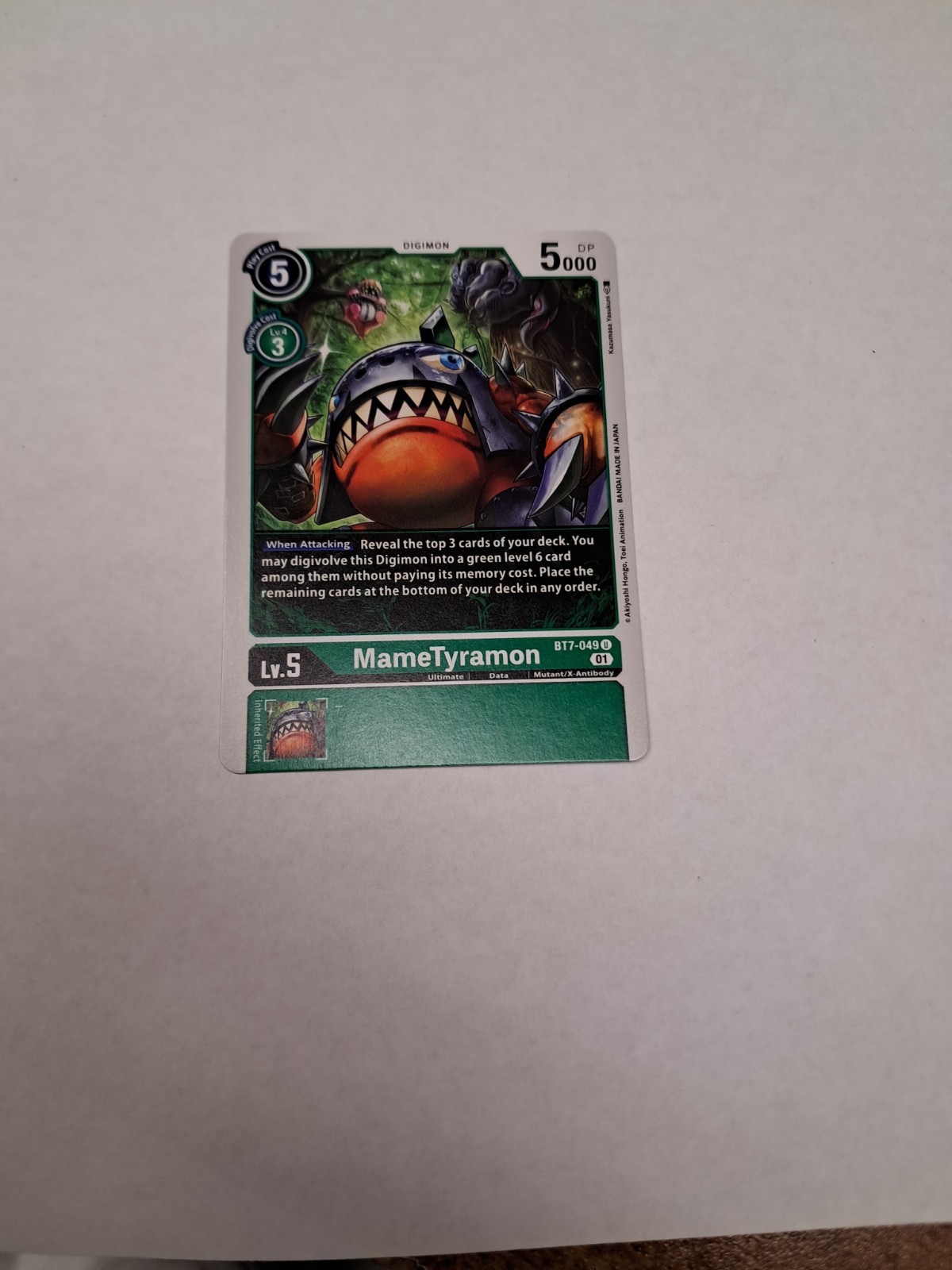 Digimon CCG MameTyramon BT7-049 Regular