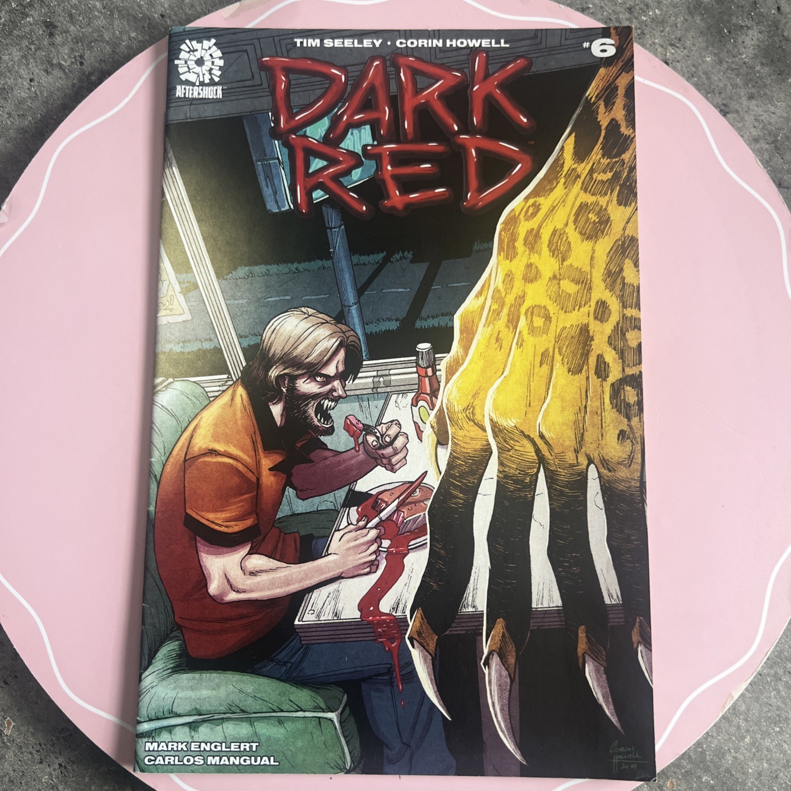 Dark Red 6 Aftershock Comics 2019 Rare Variant Cover - great condition 