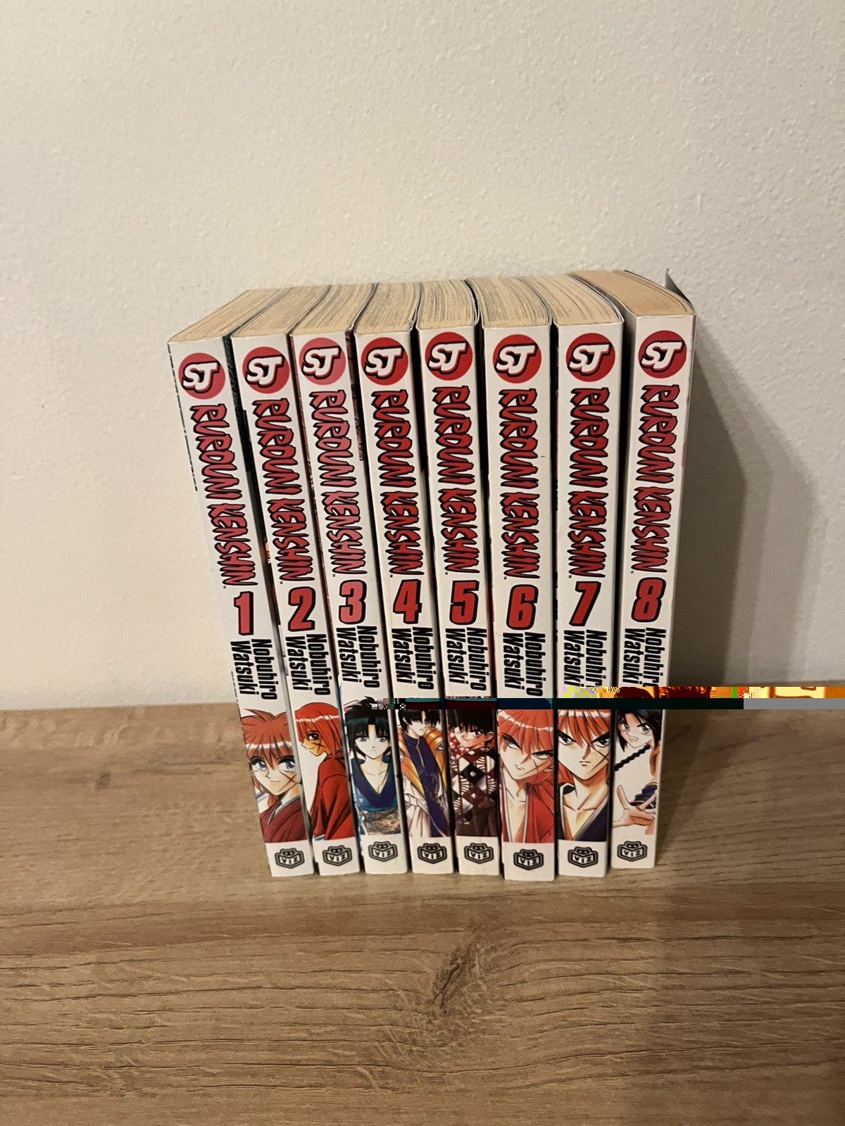 Rurouni Kenshin Manga lotto volumi 1-8