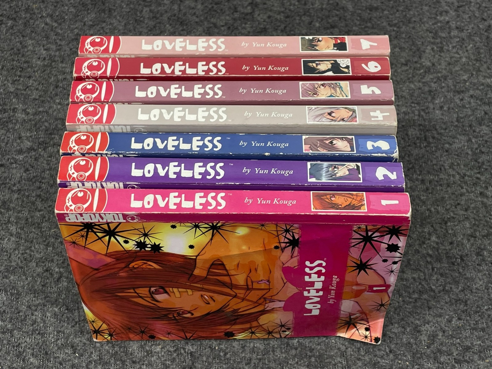 Loveless Manga Set Vol. 1-7 TokyoPop brossura lingua inglese età 16+