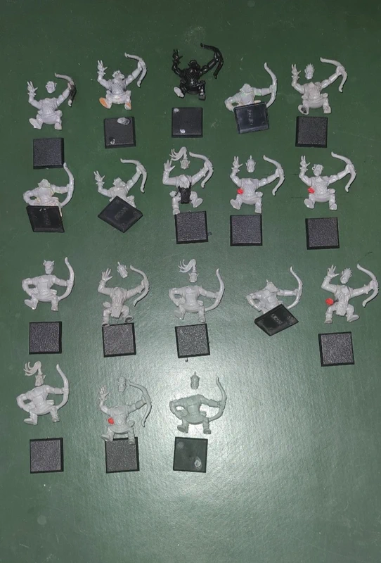 18x Warhammer Fantasy The Old World Orc and Goblin Orc Arrer Boyz