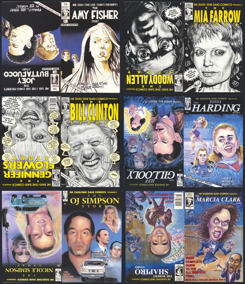 Set fumetti He Said/She Said #1-6 VF/NM 2001 primo emendamento fumetto