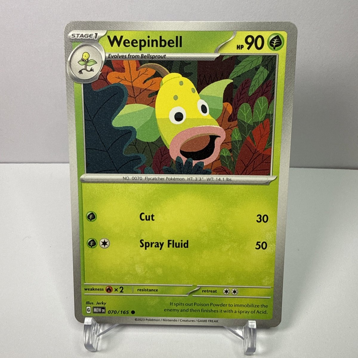 Pokémon TCG Weepinbell 151 Non Holo Near Mint 070/165