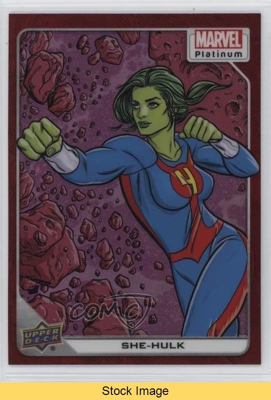 2023 Upper Deck Marvel Platinum Red Rainbow She-Hulk #97 READ 10nw