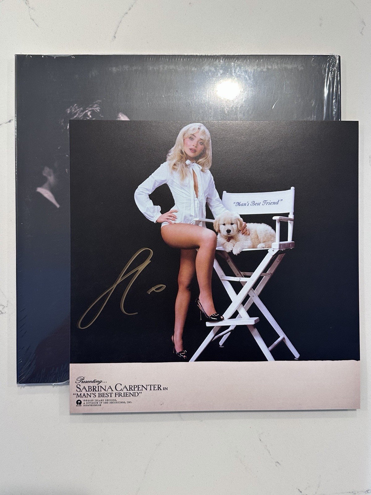 Man's Best Friend Sabrina Carpenter 12" LP Hand Signed Autographed Alternate #3