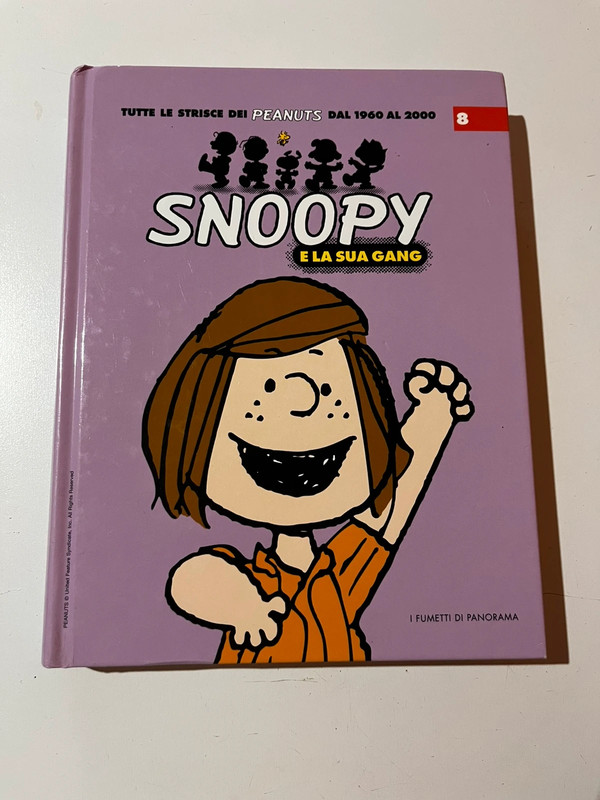 libro fumetto “snoopy e al sua gang” di panorama