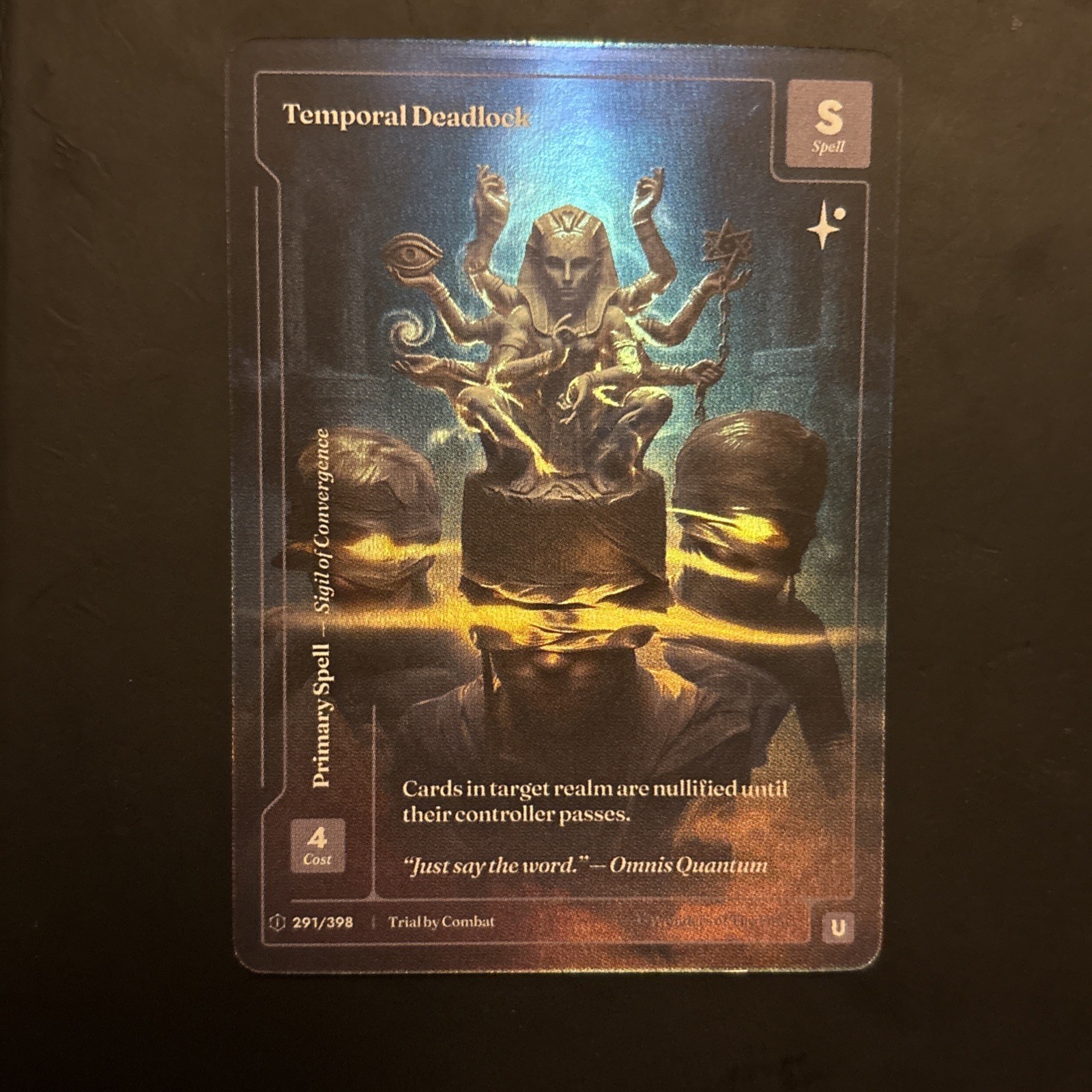 Wonders Of The First Trial by Combat Temporal Deadlock 291/398 Formless Foil U