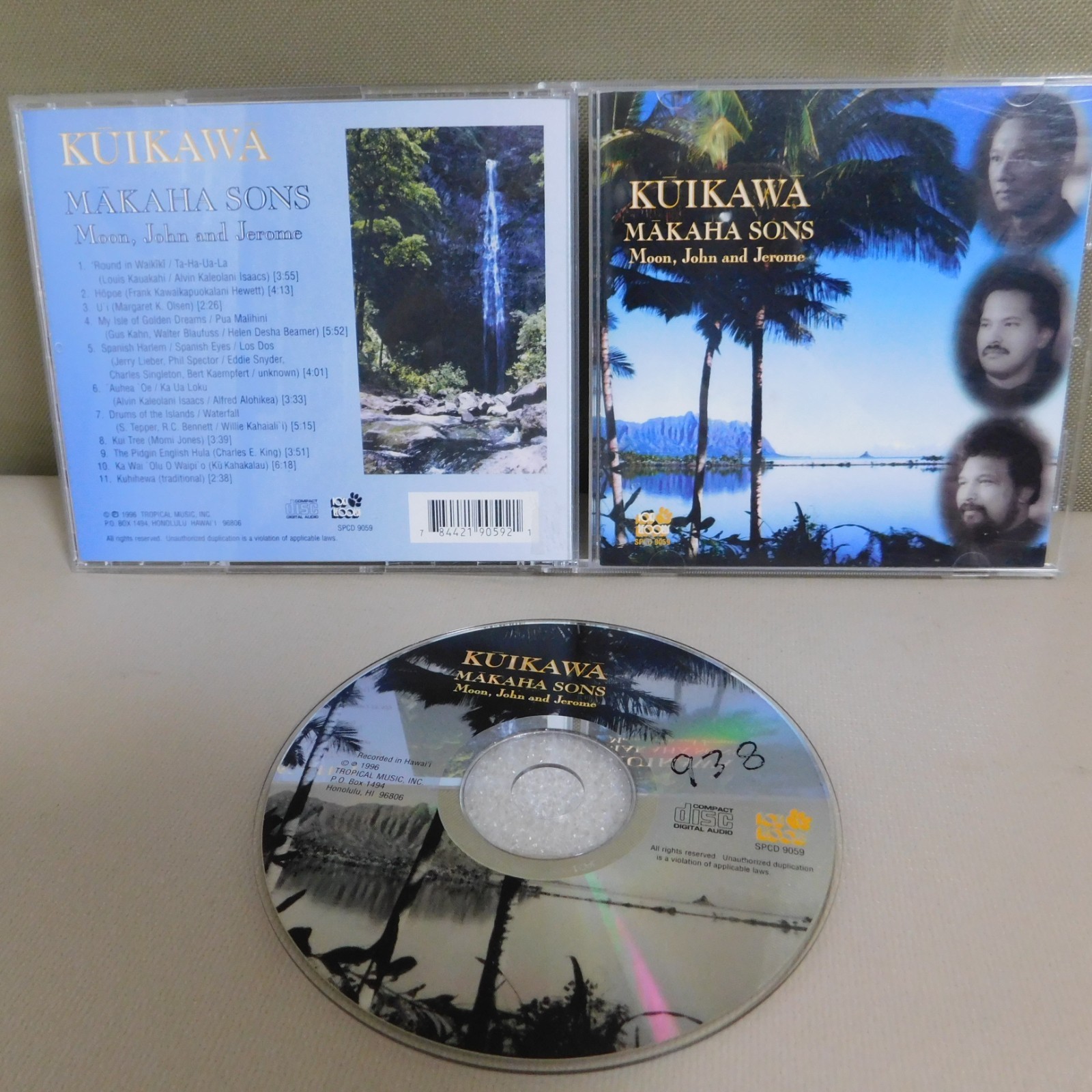 Kuikawa Makaha Sons Moon, John And Jerome CD 1996 Tropical Music