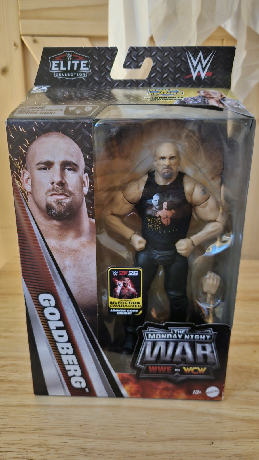 WWE Elite Monday Night War Series 12 Goldberg New Rockabilly BAF Mattel
