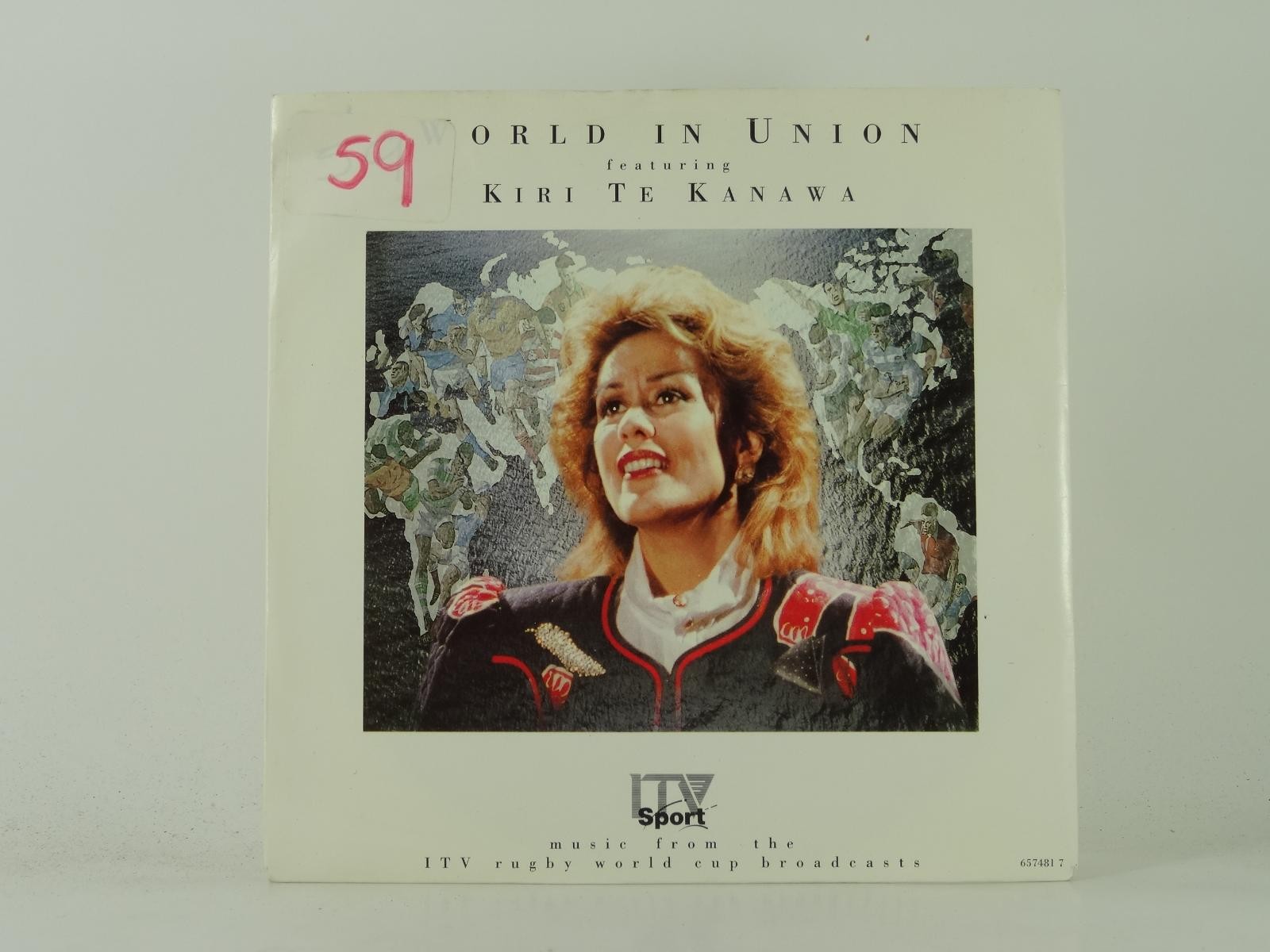 KIRI TE KANAWA WORLD IN UNION (2) (47) 2 Track 7" Single plus Picture Sleeve COL