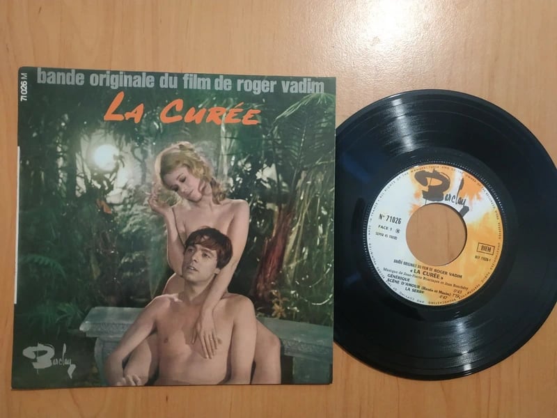 La Curée, bande originale du film de Roger Vadim, vinyle 45 tours