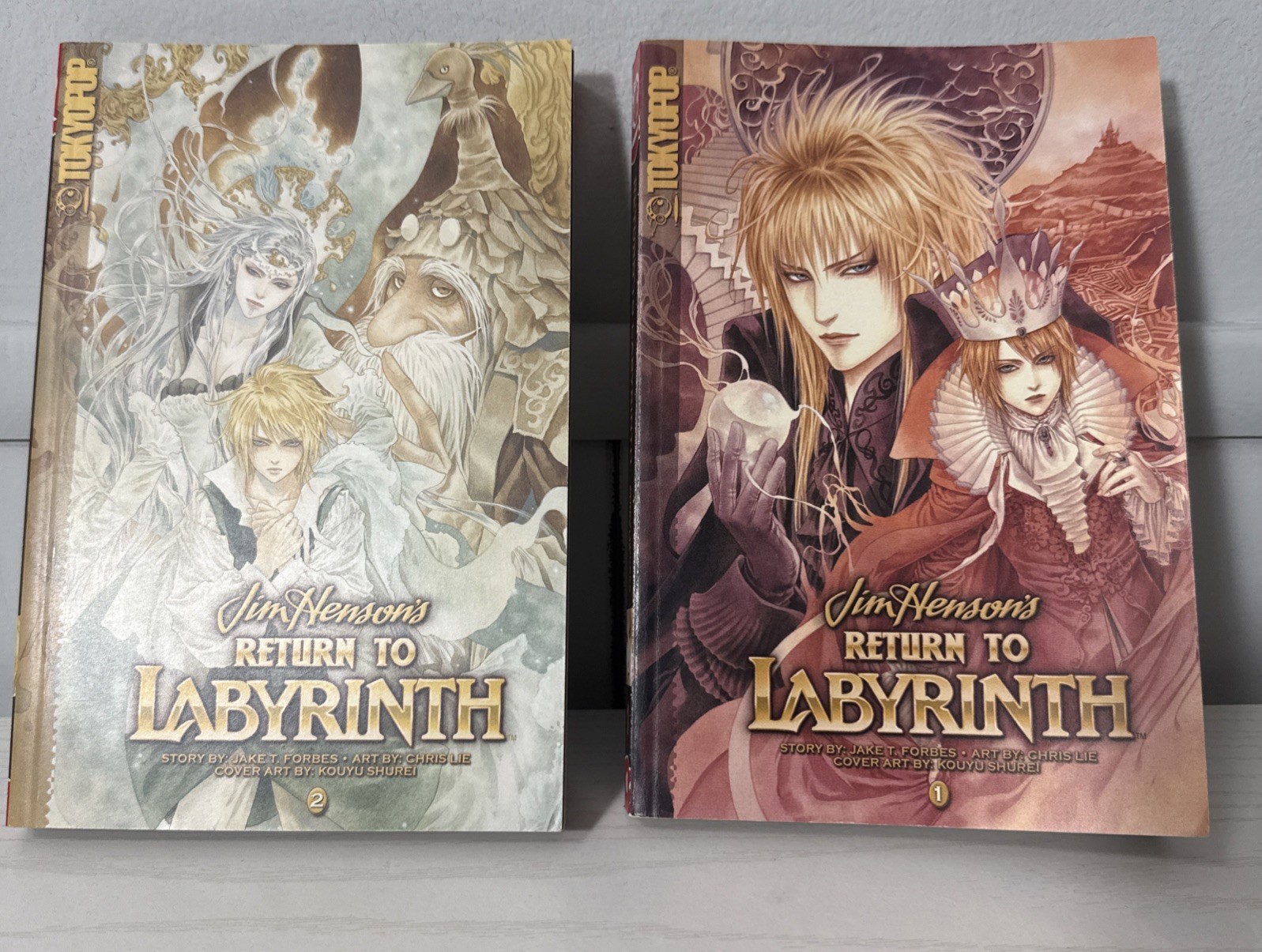 Return To Labyrinth Vols 1 & 2 Manga Tokyopop Jim Henson's [Inglese] Ottime Condizioni