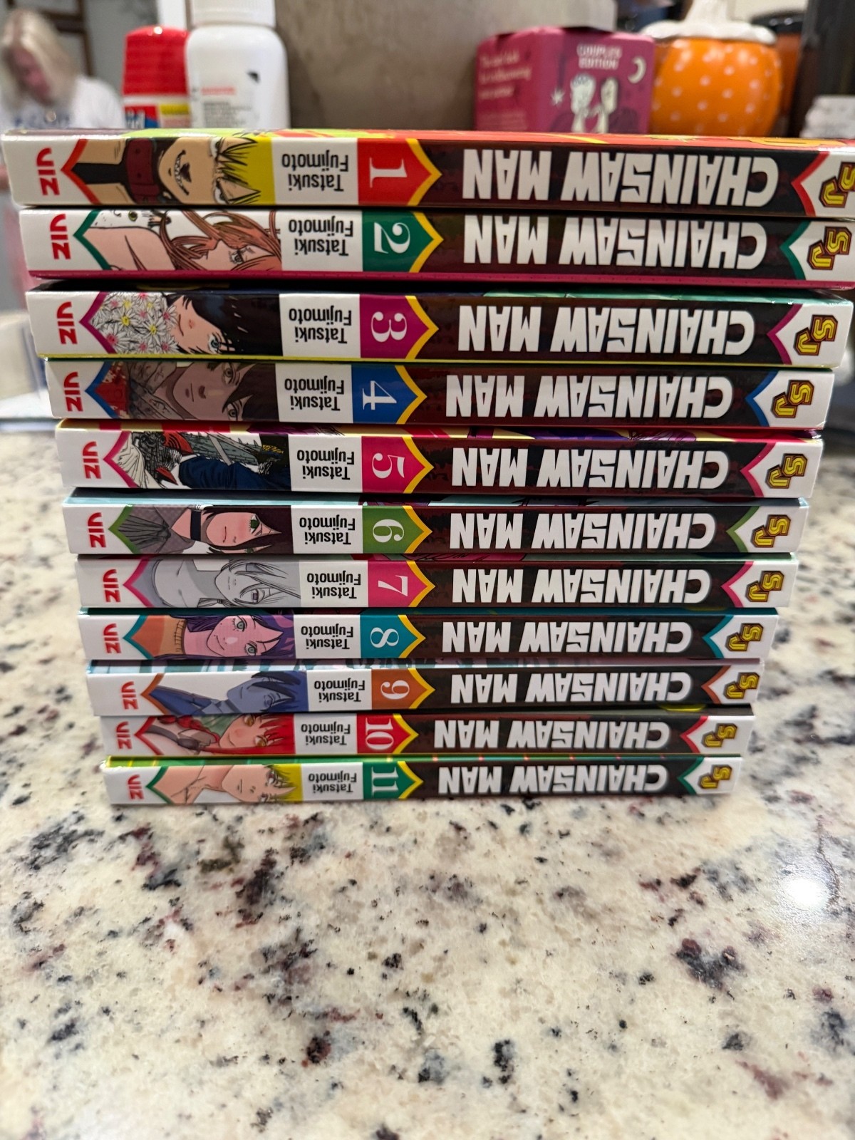 Chainsaw Man Man Manga Volumi 1-11 Set Completo di Tatsuki Fujimoto