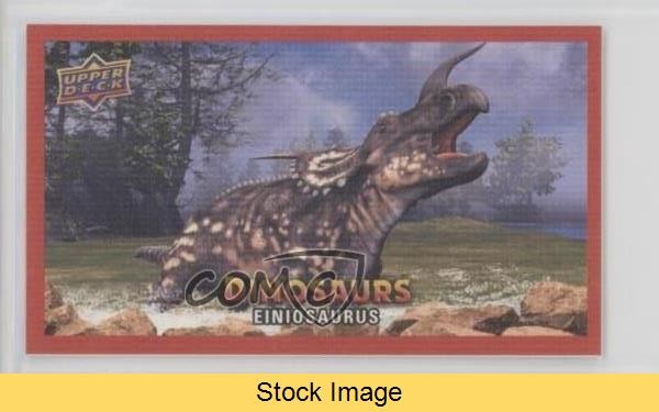 2015 Upper Deck Dinosauri Tela Mini Estinzione Rosso Einiosauro #70 LEGGI 1hh