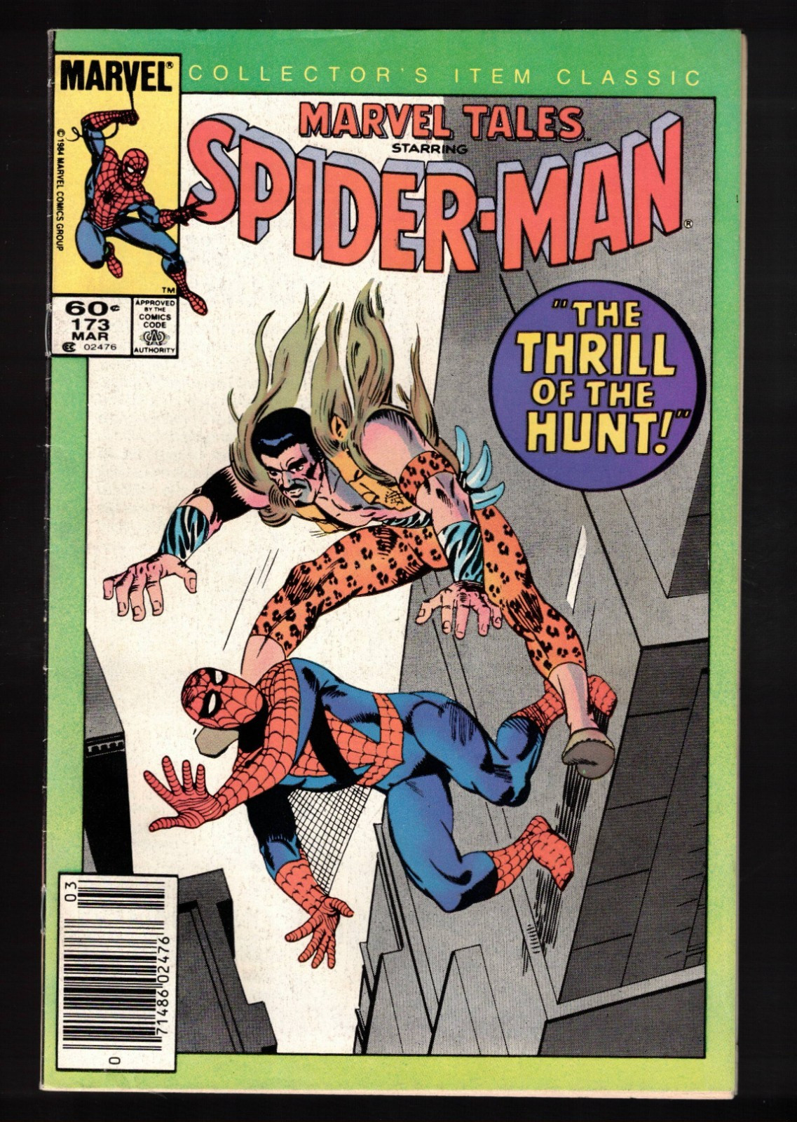 Marvel Tales #173 vs Kraven Il Cacciatore (rep Amazing Spider-Man 34) 1985 fine