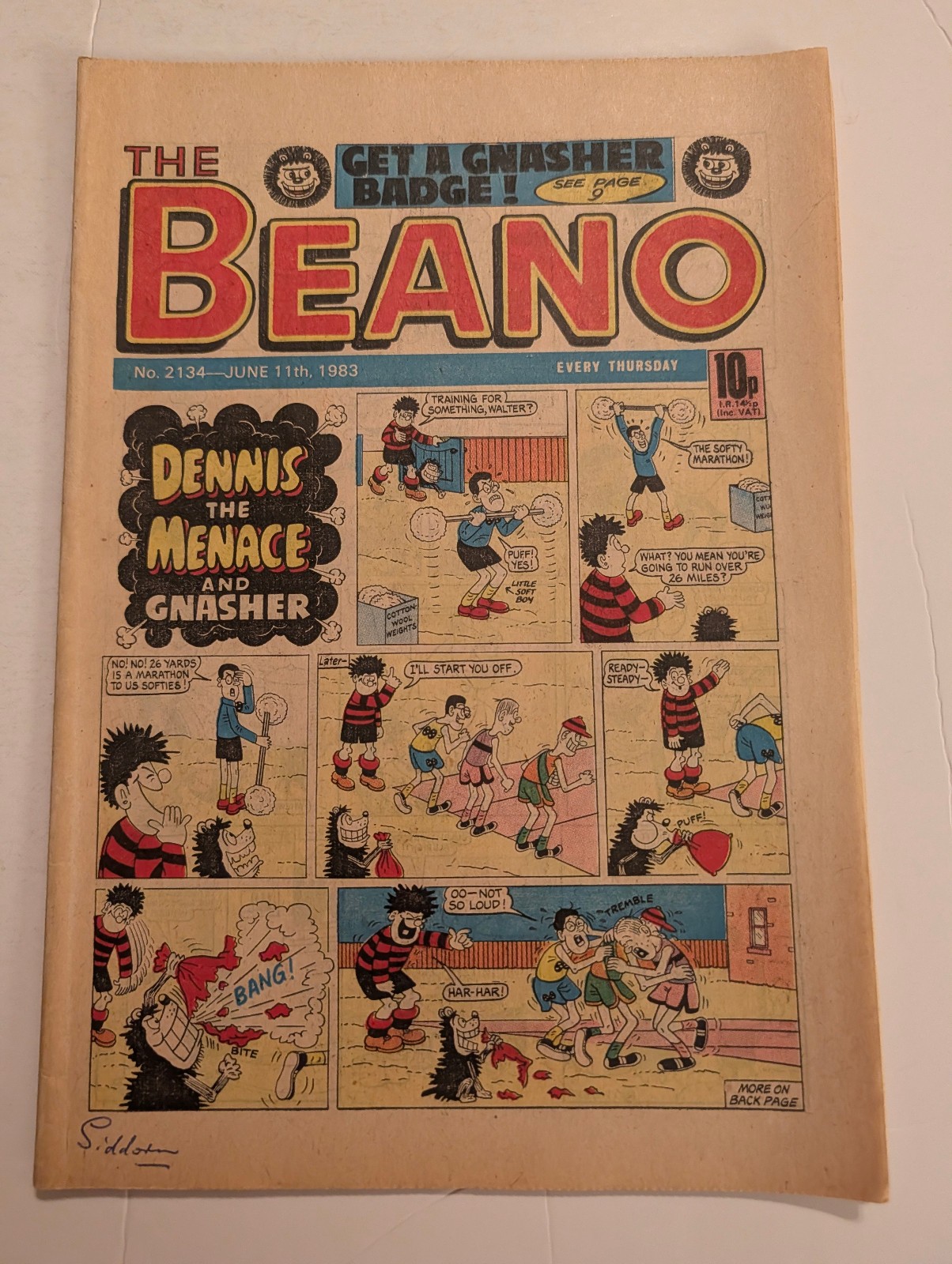 Beano Comic No 2134, June 11th 1983.