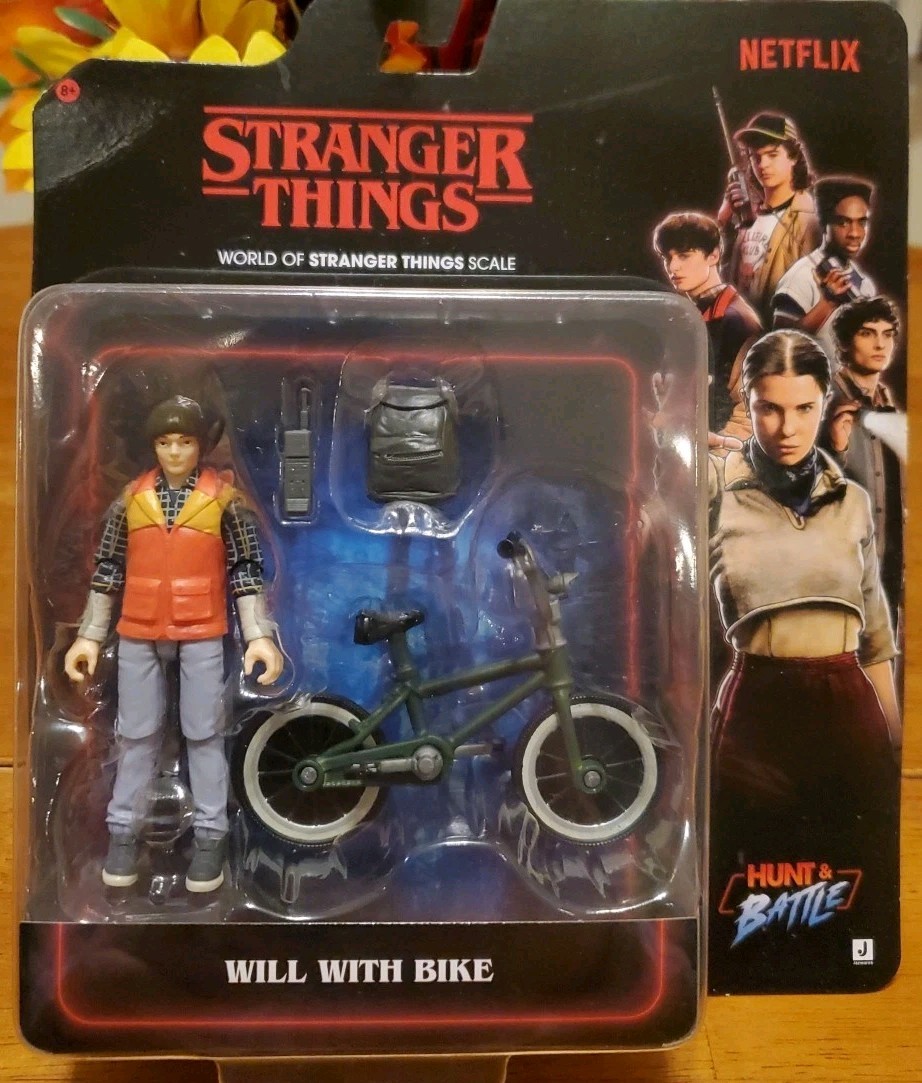 2025 Jazwares Stranger Things Season 5 Netflix Hunt & Battle: WILL WITH BIKE