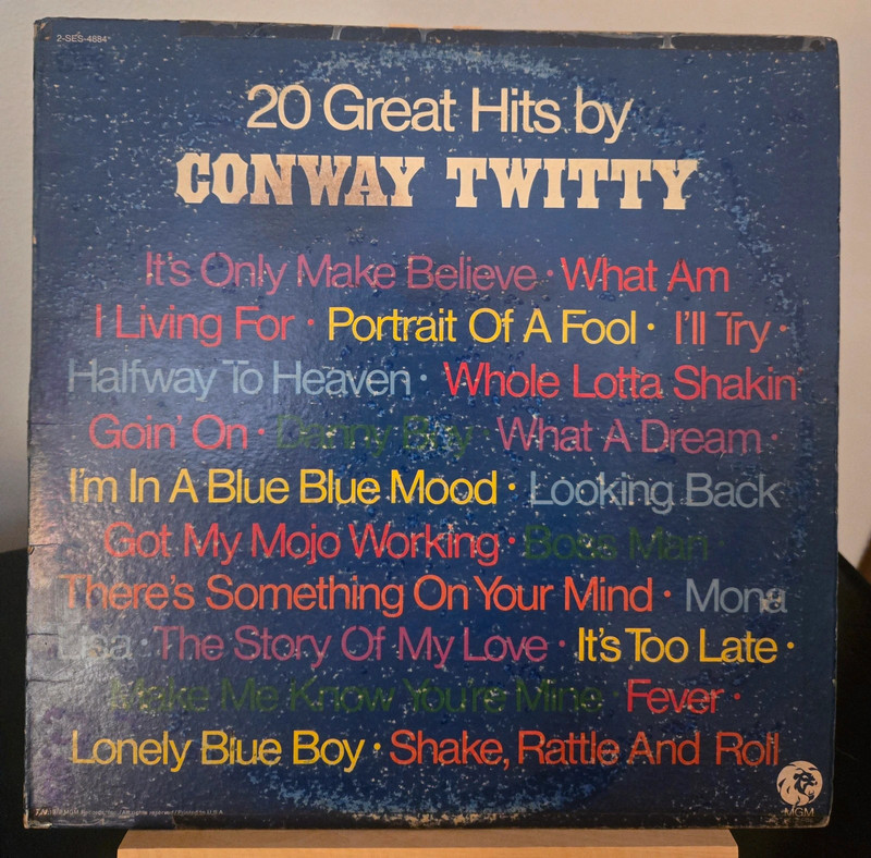 Conway Twitty – 20 Great Hits (1973) Double Vinyl LP 2xLP - MGM Records US
