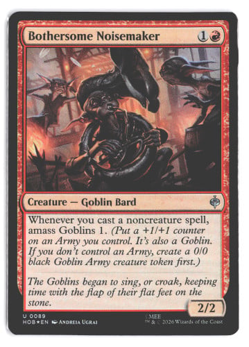 Bothersome Noisemaker Lo Hobbit Foil MTG #89