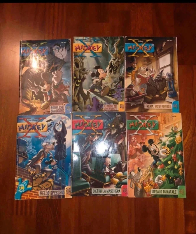 Set Fumetti Mickey Mouse mystery magazine X Run Horror  numero 1000 994 992 993 996 997