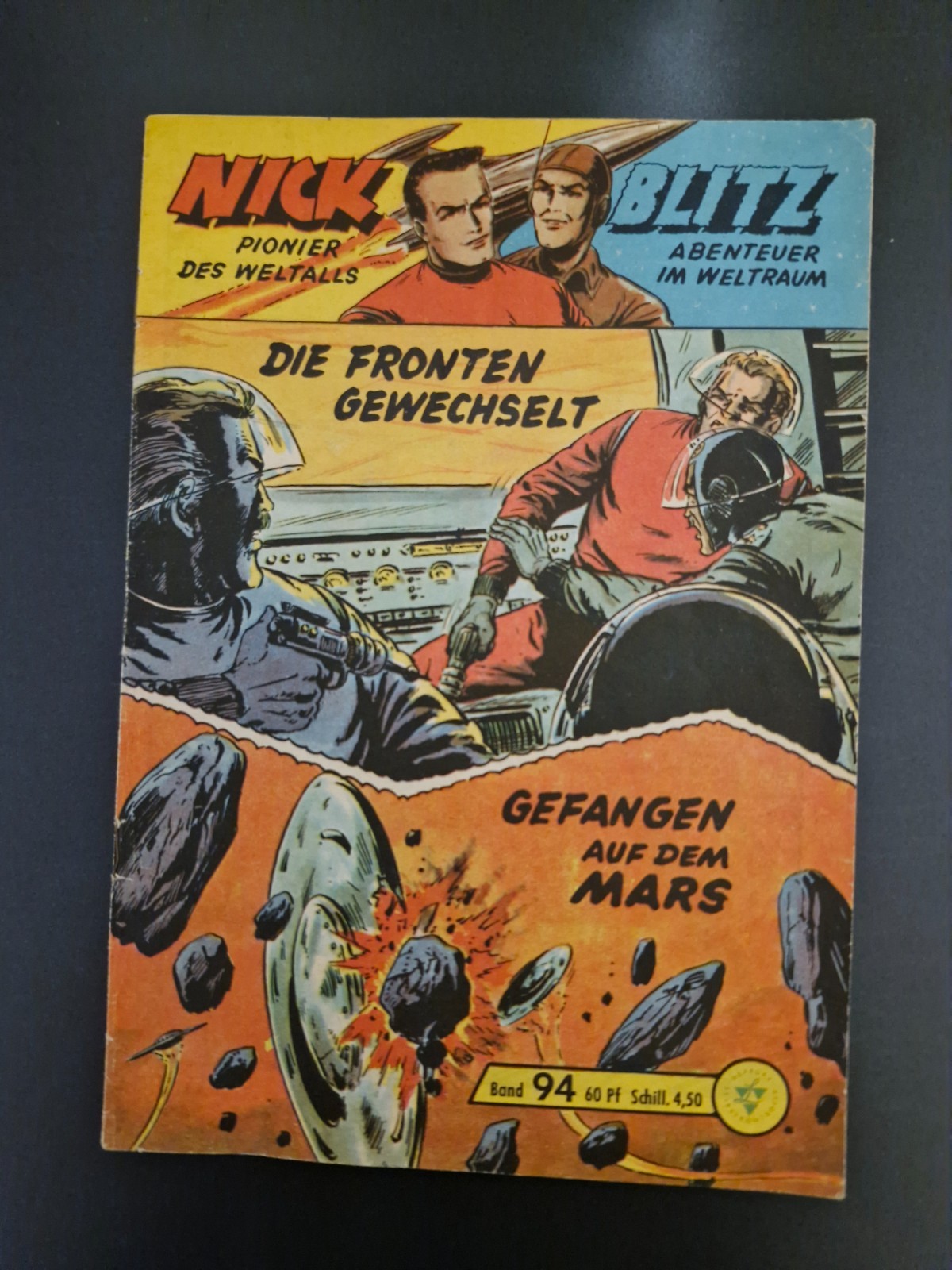 Quaderno fumetto Nick n.94 (originale Lehning) Z1-2 con francobollo da collezione