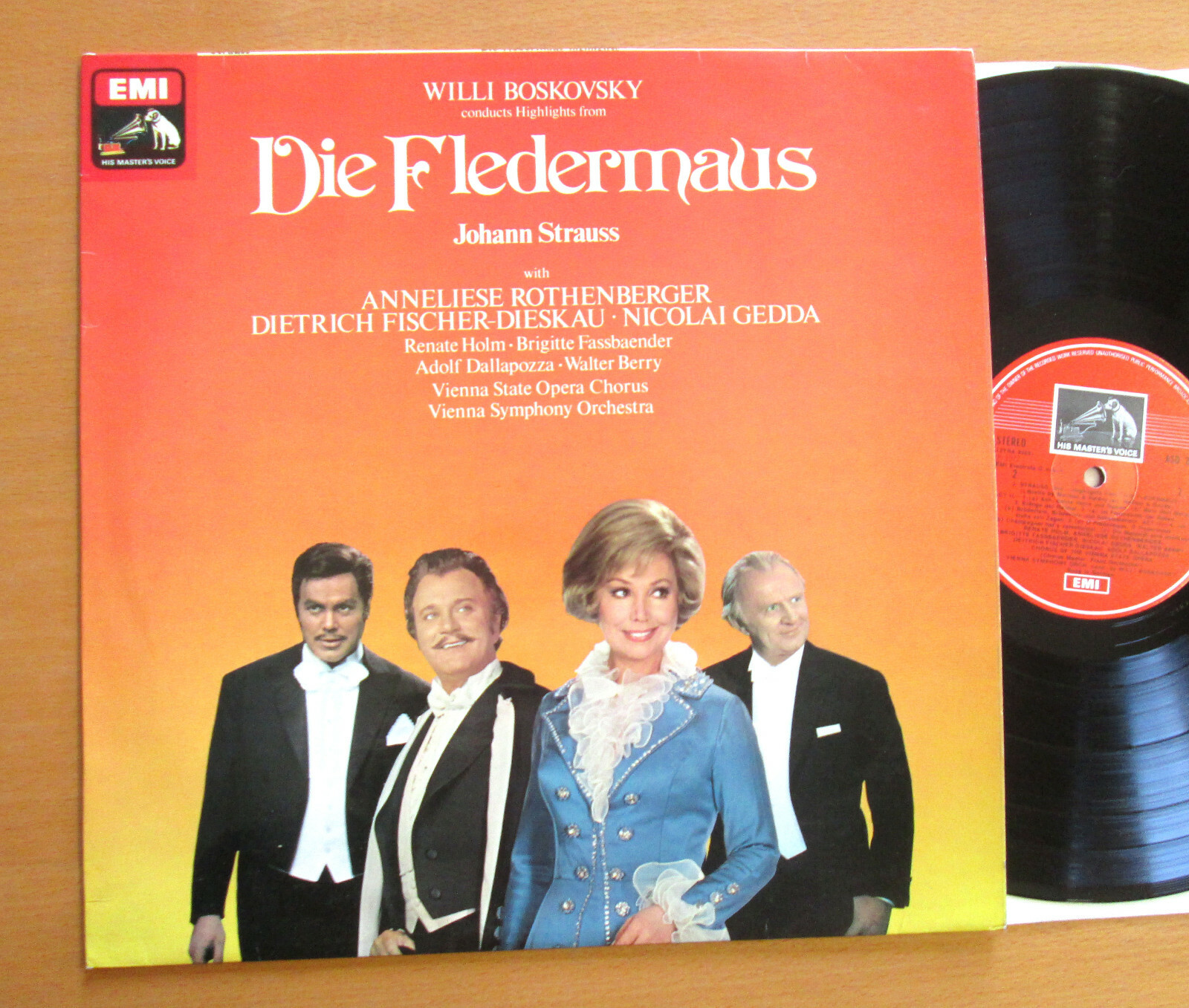 ASD 2891 Strauss Die Fledermaus Highlights Boskovsky Rothenberger EMI Stereo LP