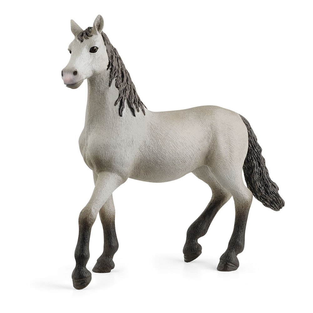SCHLEICH Horse Club Pura Raza Espanola Young Horse Toy Figure, Grey/Black (13924